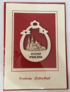Grußkarte "Frohe Ostern" Motiv Fuldaer Dom "